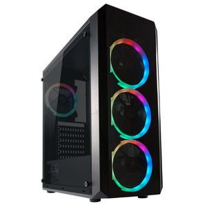 TOWER LC Power Gaming 703B-ON Quad-Luxx 2xUSB3.0/1xUSB2.0 Black