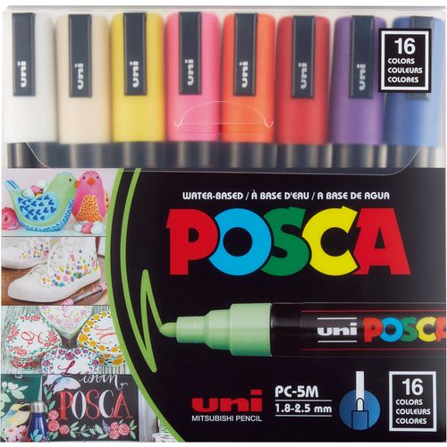 Uni pak marker Posca pc-5m 16/1  slika 1