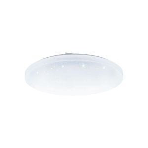 Eglo Frania-a plafonjera LED, 24W, promjer 400mm, sa daljinskim upravljačem, dimabilna, bijela/kristal