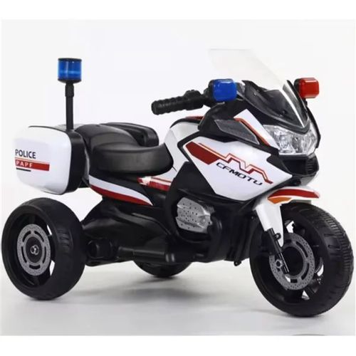 Baby Motor Police Mini 6V Y-Mb7100 Bela slika 1