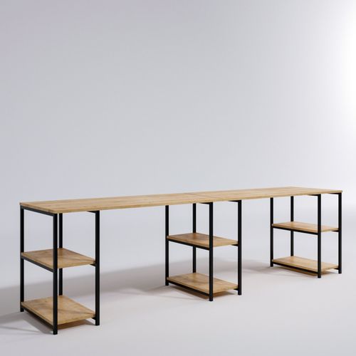 Hanah Home Sade Dizajn Radni Sto L204 Oak Study Desk slika 4