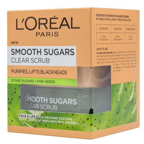 L'Oreal Paris Smooth Sugars Šećerni piling za lice sa semenkama kivija 50ml slika 2