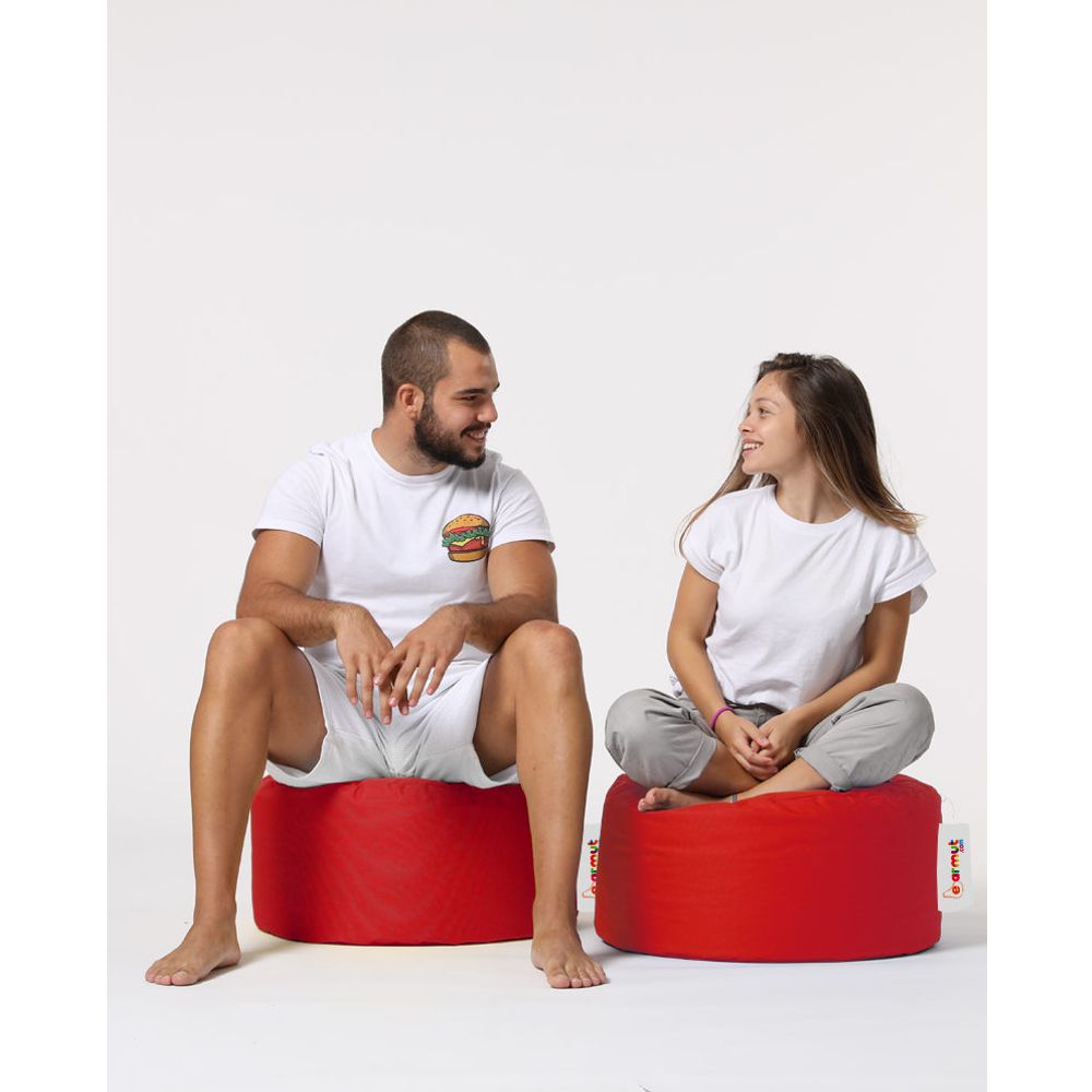 Okružni Pouf - Crveni Vrt Pouffe slika 7