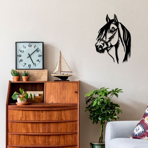 Wallity Metalna zidna dekoracija, Horse Head slika 2