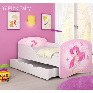 Dječji krevet ACMA s motivom + ladica 160x80 cm - 07 Pink Fairy
