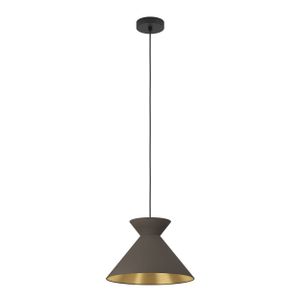 Eglo visilica 'Nastasia' - E27, promjer 380 mm, tekstil u kapučino i mesing
