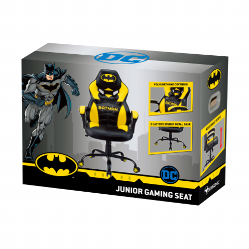 Subsonic dječja gaming stolica Junior Batman, nosivost do 120 kg slika 3