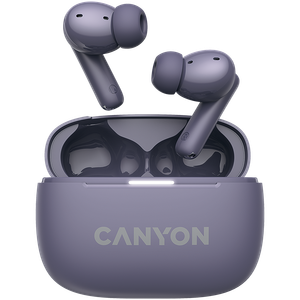 CANYON OnGo TWS-10 ANC+ENC Bežične Slušalice s Mikrofonom, Ljubičaste