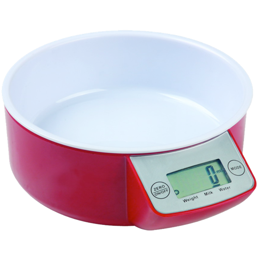 MELCHIONI family Vaga, kuhinjska, sa posudom, LCD display, crvena boja - ALLEGRA RW slika 1