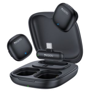 Bežični mikrofon Yesido KR21 USB-C 2-komada - crni