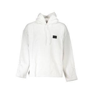 CALVIN KLEIN MEN'S WHITE ZIPLESS SWEATSHIRT