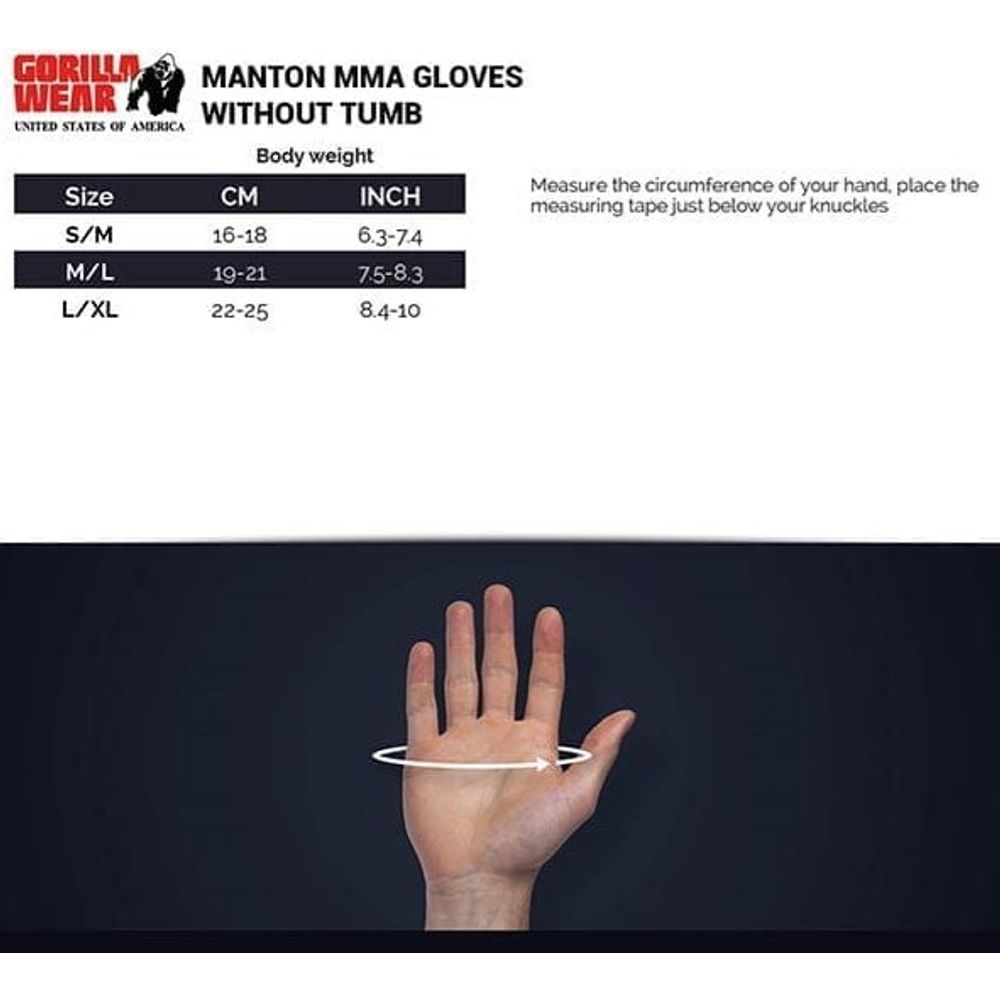 Gorilla Wear MANTON MMA Rukavice slika 5