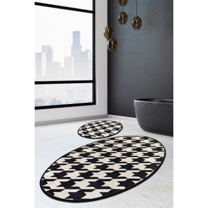 Kazayagi Multicolor Bathmat Set (2 Pieces)