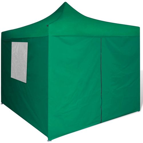 Zeleni sklopivi šator 3 x 3 m s 4 zida slika 27