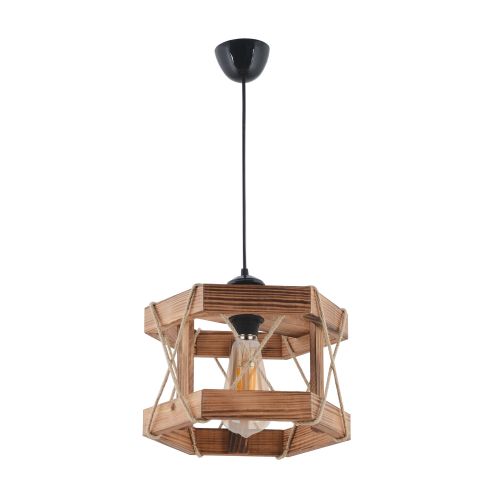 Hexagonal Antiquation Brown Chandelier slika 2