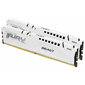 Memorija Kingston FURY Beast White XMP 32GB (2x16GB) 5600MT/s DDR5 CL40 DIMM, KF556C40BWK2-32