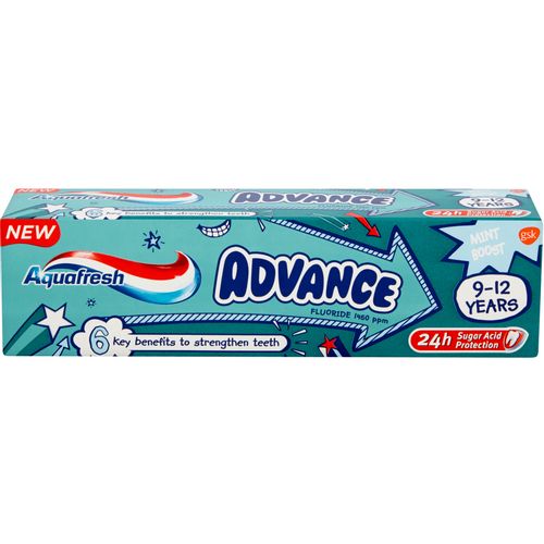 Aquafresh dečija pasta za zube Advance 9-12 Kids 75ml slika 1