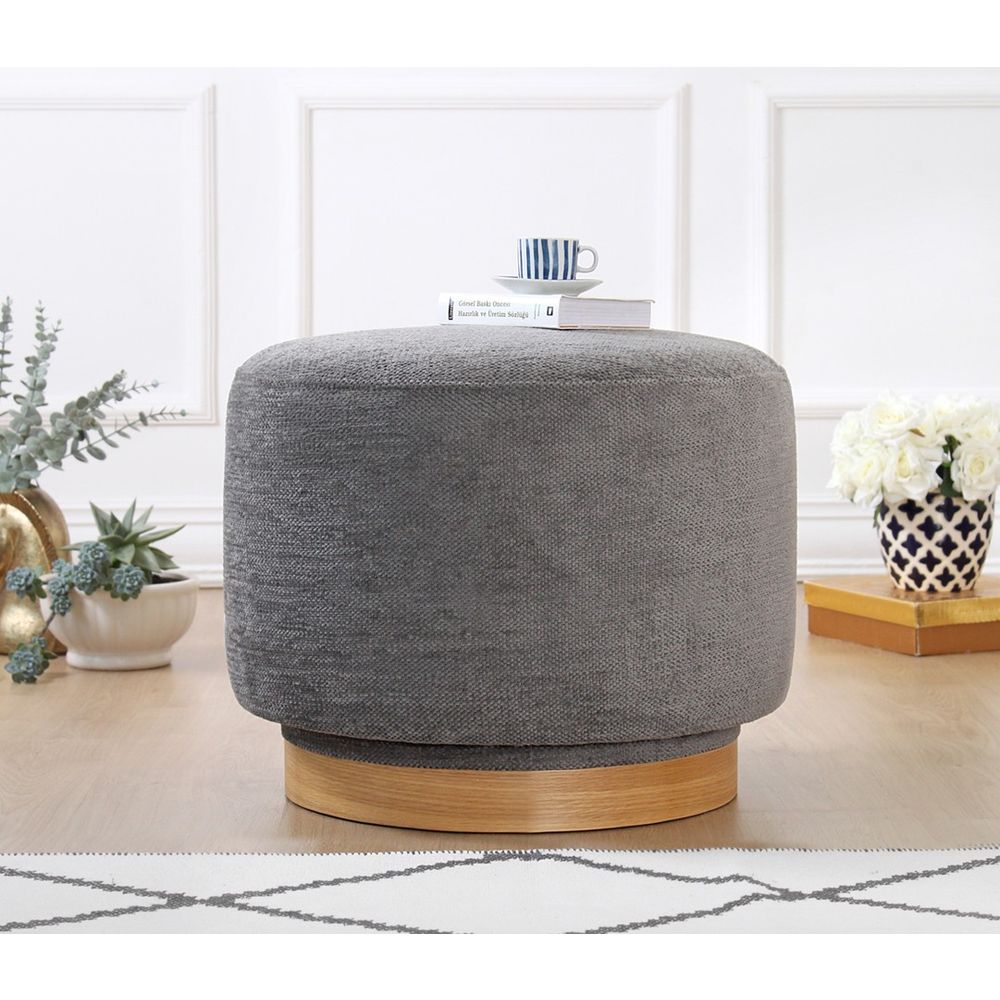 Turneed - Sivi Pouf slika 1