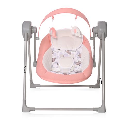 LORELLI TWINKLE Njihalica za bebe Pink Rhino slika 3