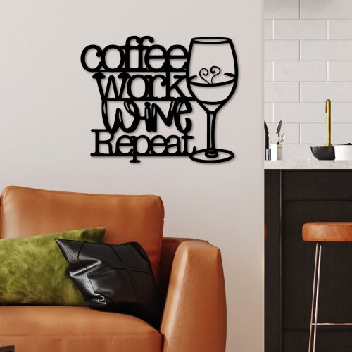 Wallity Metalna zidna dekoracija Coffee Repeat slika 3