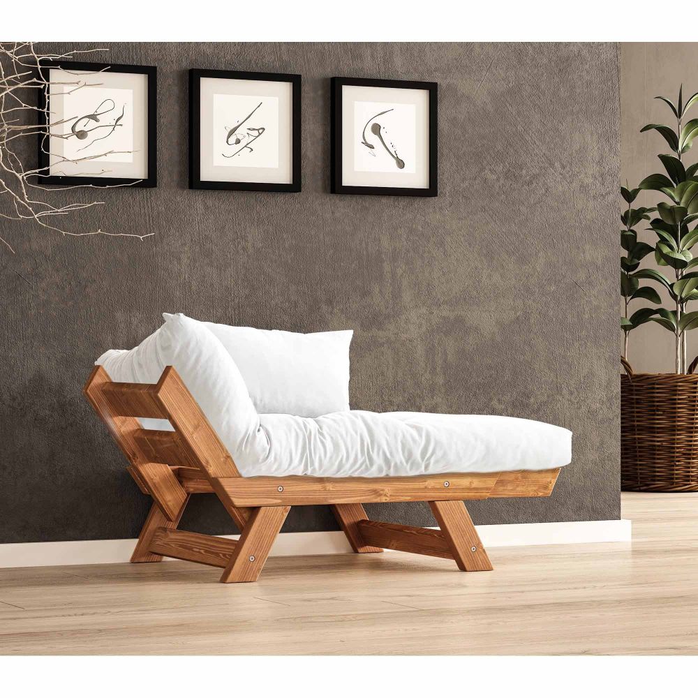 Jednosjed sofa za vrt, CPT8151-140, boje: teak bijela slika 2