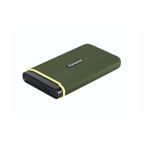 Transcend TS1TESD380C External SSD 1TB, ESD380C, 3D NAND, USB 3.2 Gen 2x2, Type C, Supports UASP (USB Attached SCSI Protocol) [Read/Write speeds of up to 2,000MB/s], Military Green slika 1