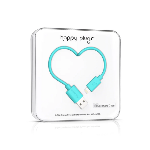 Happy Plugs, Lightning kabel 2.0m, Tirkizni slika 1