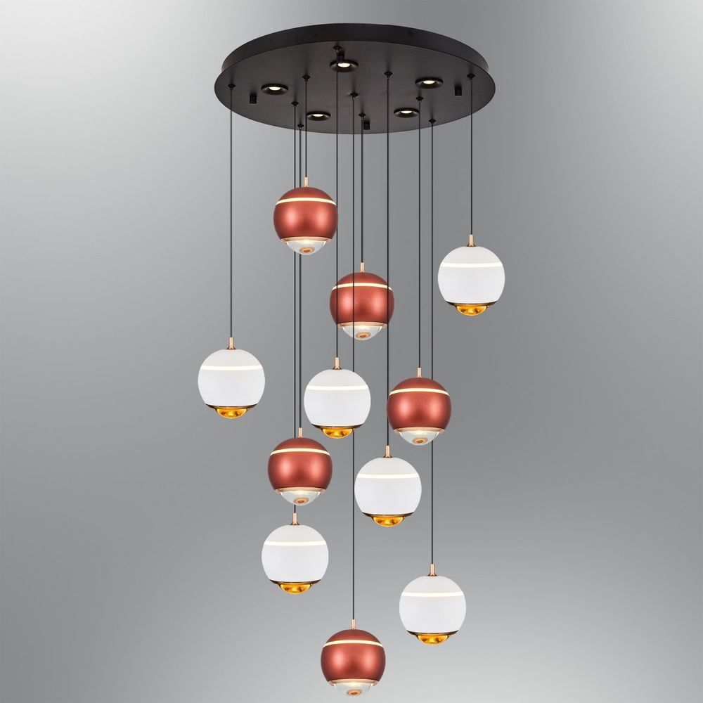 Luster 2806-11A-0104 – boje: smeđa i bijela slika 1