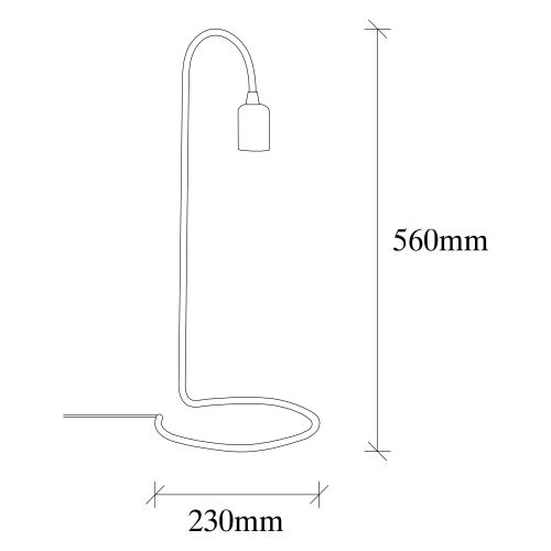 Opviq Yılan - NT - 119 Crna Stona Lampa slika 5