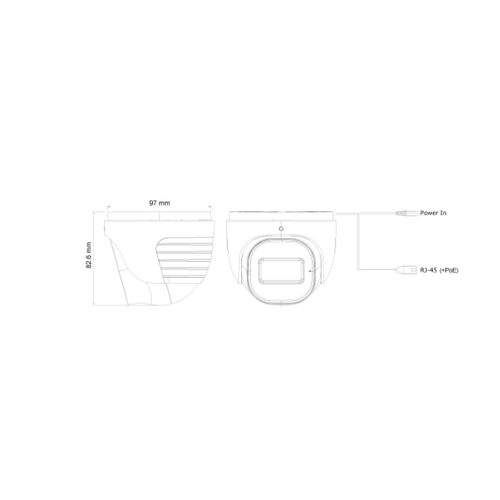 PROVISION-ISR DI-320IPSN-28 20m IR 2MP kamera sa fiksnim sočivom i kupolom  slika 4