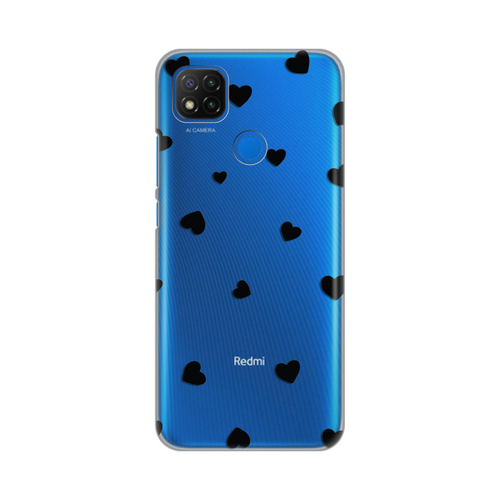 Torbica Silikonska Print Skin za Xiaomi Redmi 9C/10A Hearts slika 1