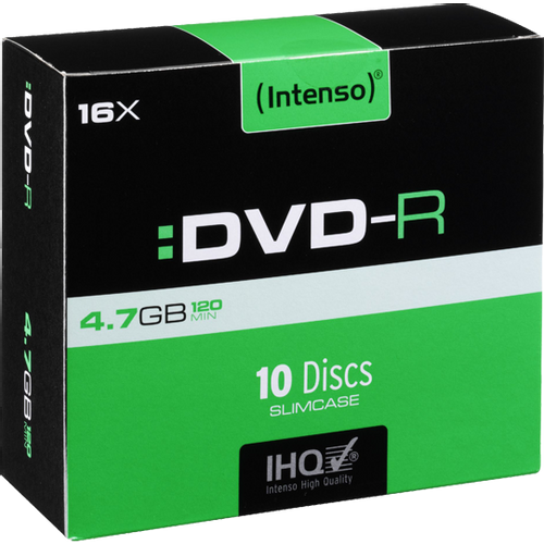 (Intenso) DVD-R 4,7GB pak. 10 komada Slim Case - DVD-R4,7GB/10Slim slika 1