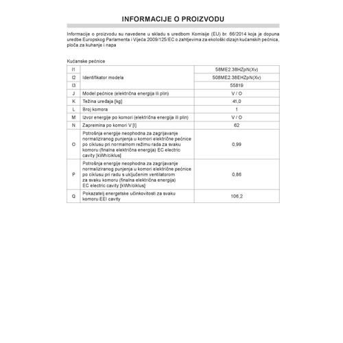 Amica Kombinirani Štednjak 58ME2.38HZpN(Xv) Inox (55819) slika 10