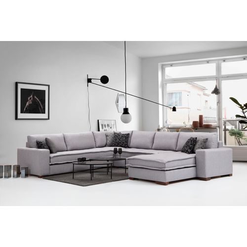 Atelier Del Sofa Kutna garnitura LENA, svjetlo siva, Lena Corner - Light Grey slika 8