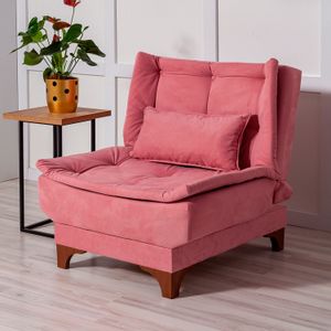 Atelier Del Sofa Kelebek Berjer-Pink Pink Wing Chair