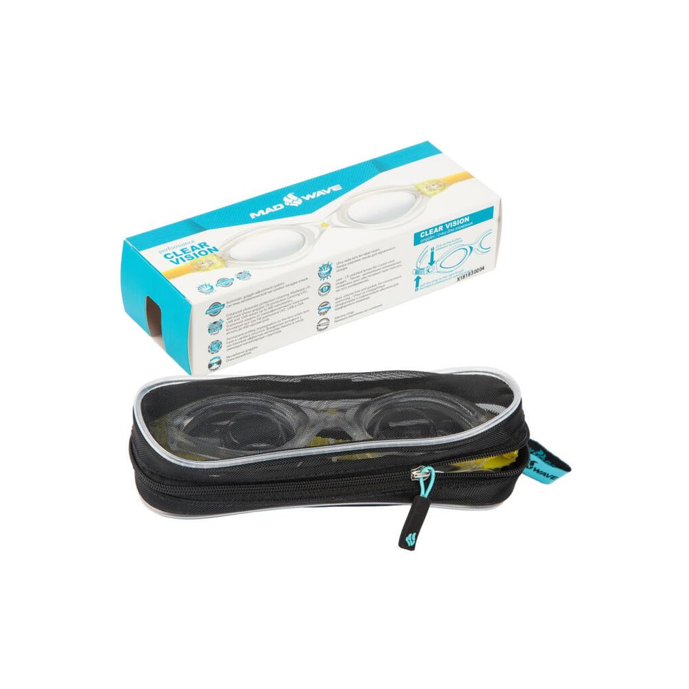 Mad Wave NAočale za plivanje Clear Vision CP Lens, Grey-Yellow slika 3