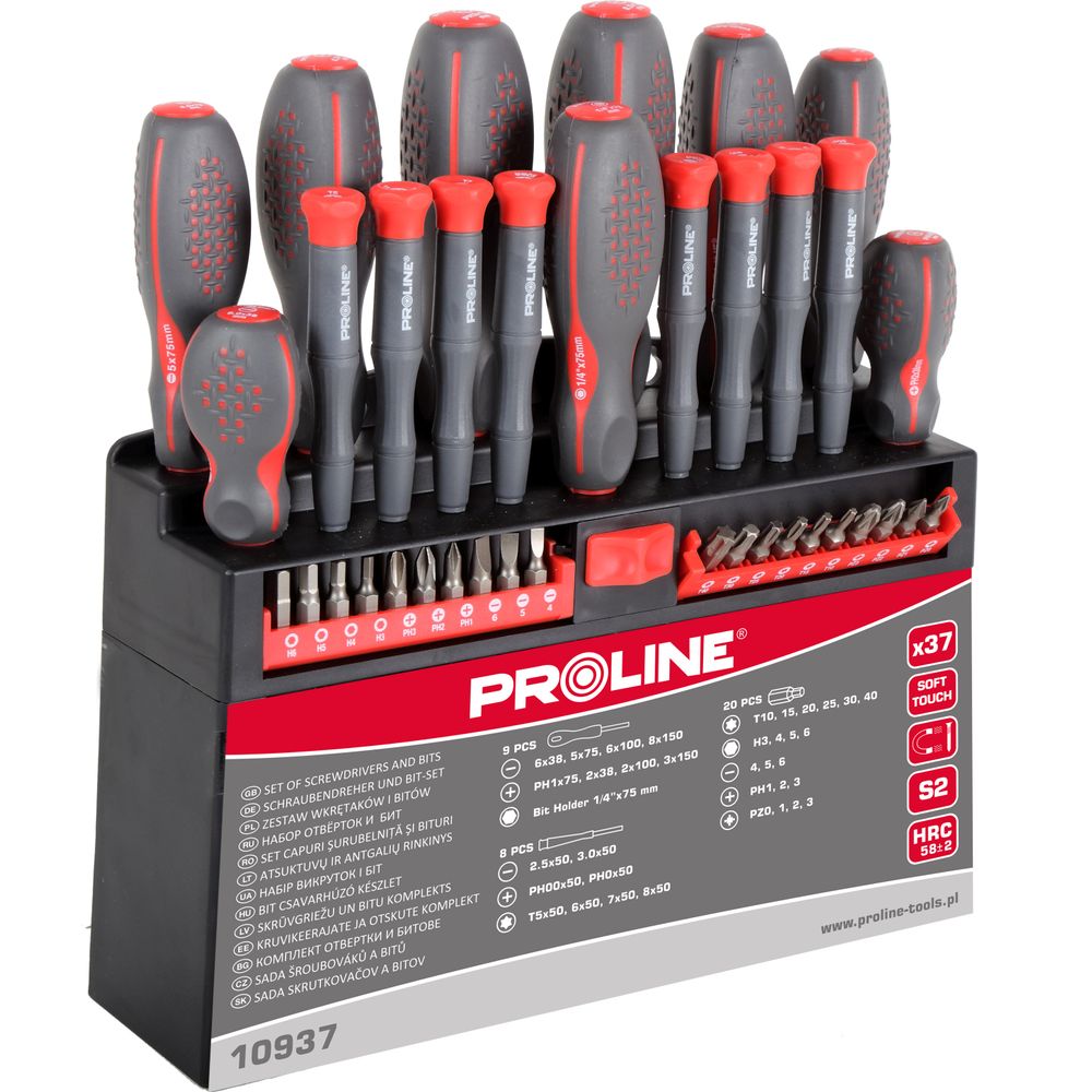 Set odvijač i nastavci 37KOS S2 soft touch 10937 slika 2