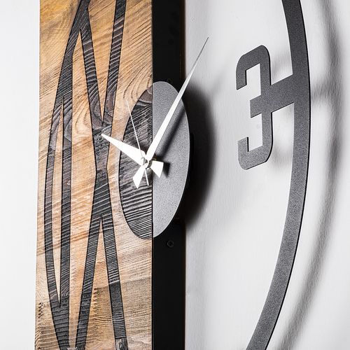 Wallity Ukrasni drveni zidni sat, Wooden Clock 24 slika 4