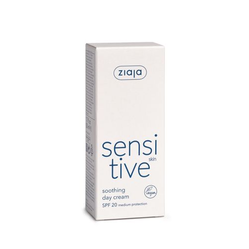 Ziaja Sensitive Skin umirujuća dnevna krema za lice 50ml SPF 20 slika 1