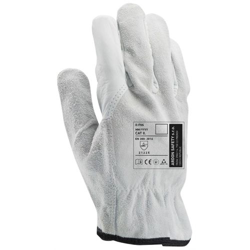 ARDON Radne kožne rukavice A1098/10 D/FNS MP, Sivo-bijele slika 1