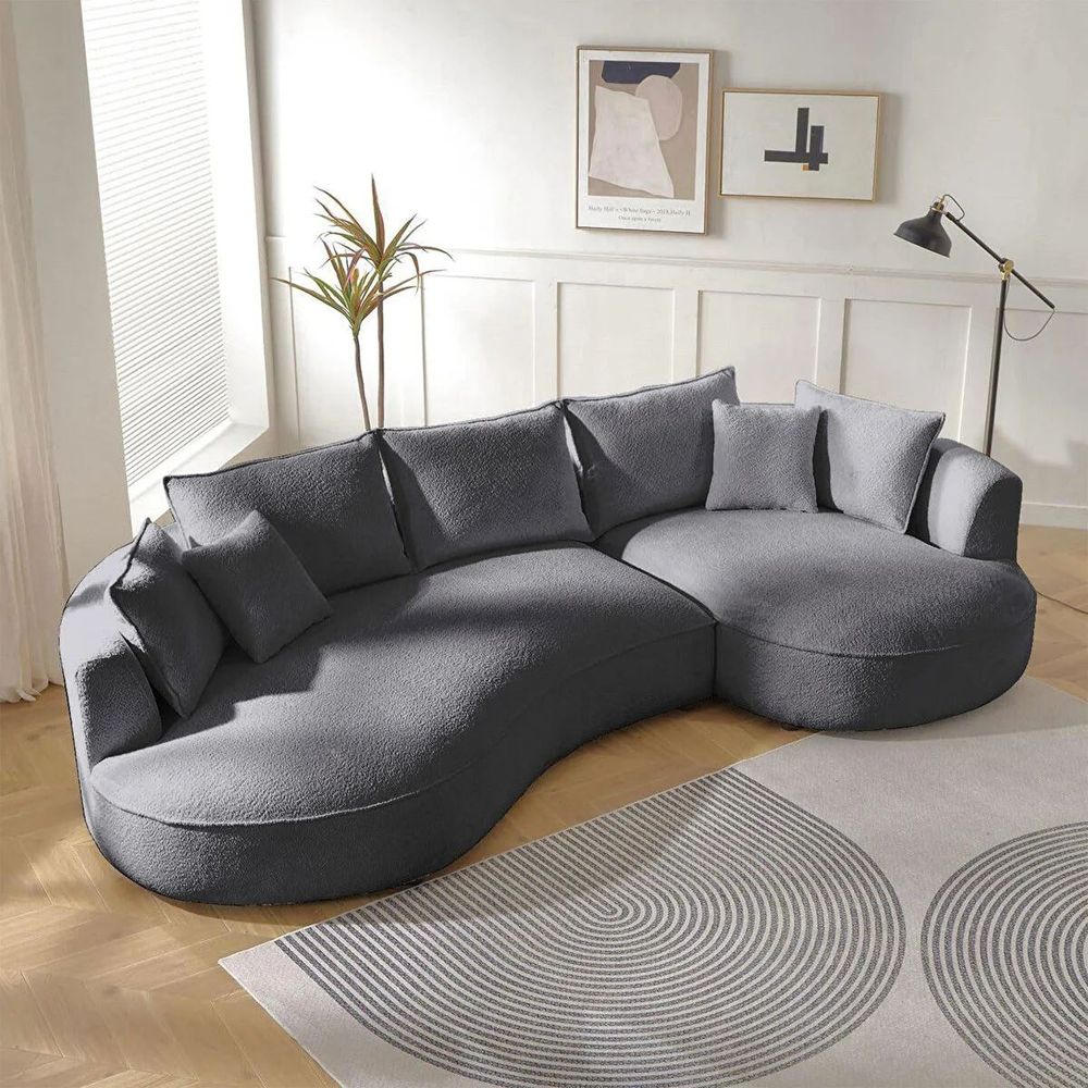 Ugaona Sofa Venedik Desna - Tamno Siva slika 2