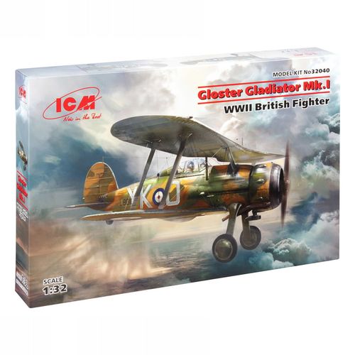 Model Kit Aircraft - Gloster Gladiator Mk.I WWII British Fighter 1:32 slika 1