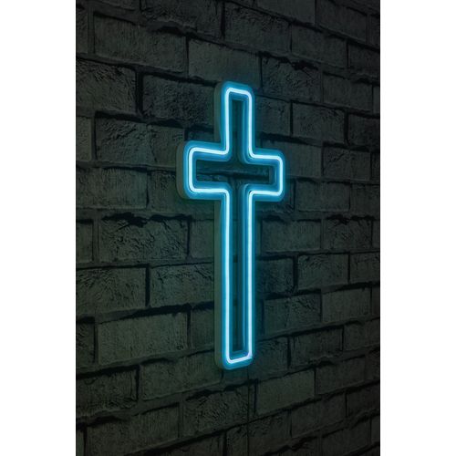 Wallity Ukrasna plastična LED rasvjeta, Cross Sign - Blue slika 2