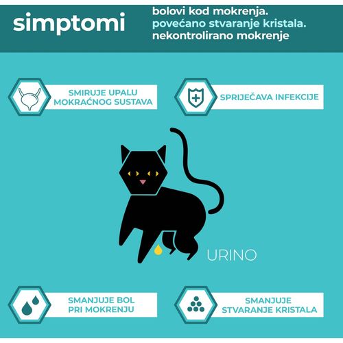 Apipet Urino, dodatak prehrani za mačke, potpora mokraćnom sustavu, 15 g slika 2