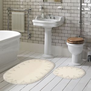 Zara Ç - Cream Cream Bathmat Set (2 Pieces)