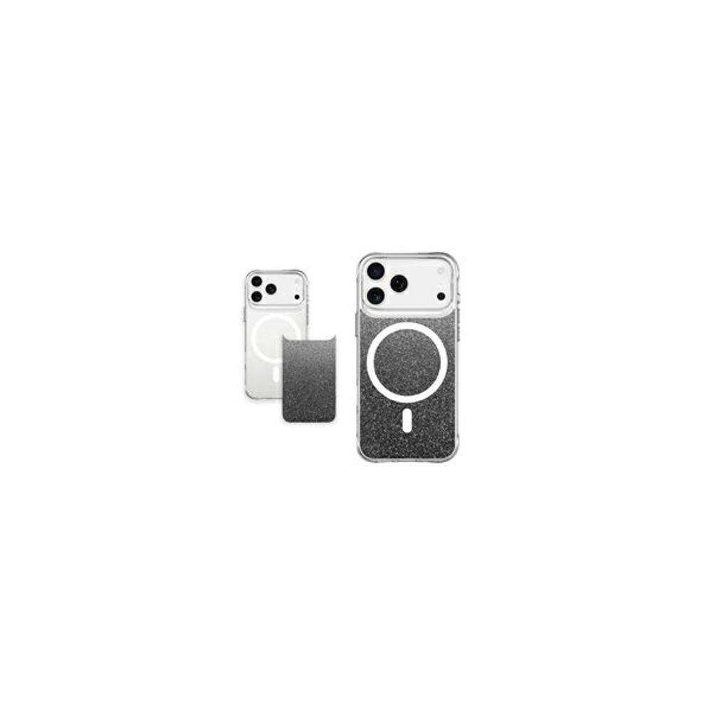 MM TPU IPHONE 17 PRO - DROP-PROOF PURE MAGSAFE clear/glitter 2 in 1 slika 2