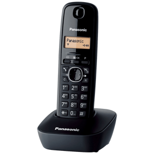 Panasonic Telefon bežični, LED display, crna boja - KX-TG1611FXH