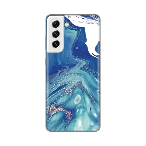 Torbica Silikonska Print za Samsung G990 Galaxy S21 FE Blue Marble slika 1