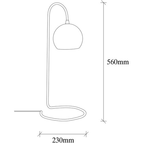 Yılan - NT - 121 Black Table Lamp slika 5