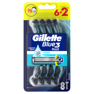 Gillette jednokratni brijači Blue3 Plus Cool 6+2 kom